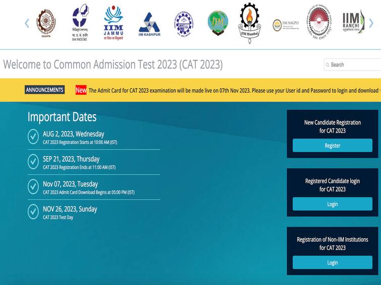 CAT 2023 Admit Card Releasing Today On iimcat.ac.in Exam On November 26 IIM Lucknow CAT 2023 Admit Card Releasing Today On iimcat.ac.in - Steps To Download