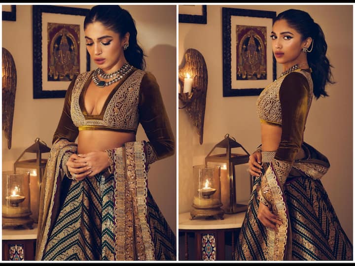 Bhumi Pednekar is exuding royal vibes with her latest pictures in a heavily embroidered lehenga.