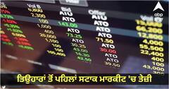 Stock Market Opening: ਤਿਉਹਾਰਾਂ ਤੋਂ ਪਹਿਲਾਂ ਸਟਾਕ ਮਾਰਕੀਟ 'ਚ ਤੇਜ਼ੀ, ਸੈਂਸੈਕਸ 65100 ਦੇ ਉੱਪਰ ਖੁੱਲ੍ਹਿਆ, ਨਿਫਟੀ 19450 ਦੇ ਪਾਰ