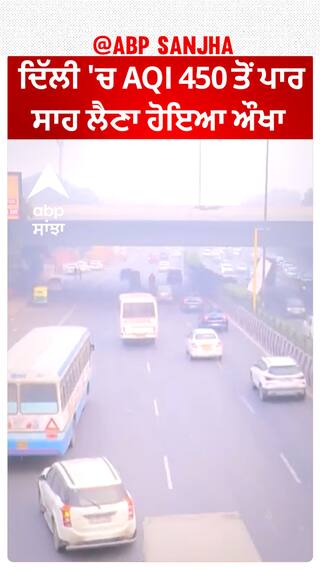 Delhi 'ਚ AQI 450 ਤੋਂ ਪਾਰ, ਸਾਹ ਲੈਣਾ ਹੋਇਆ ਔਖਾ