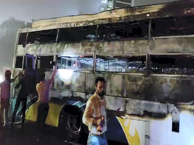 DelhiJaipur Highway Bus Fire