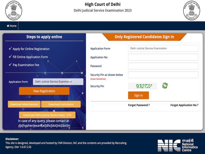 Delhi Judicial Service Exam 2023: Application Process Begins On delhihighcourt.nic.in Apply By November 22 Delhi Judicial Service Exam 2023: Application Process Begins On delhihighcourt.nic.in