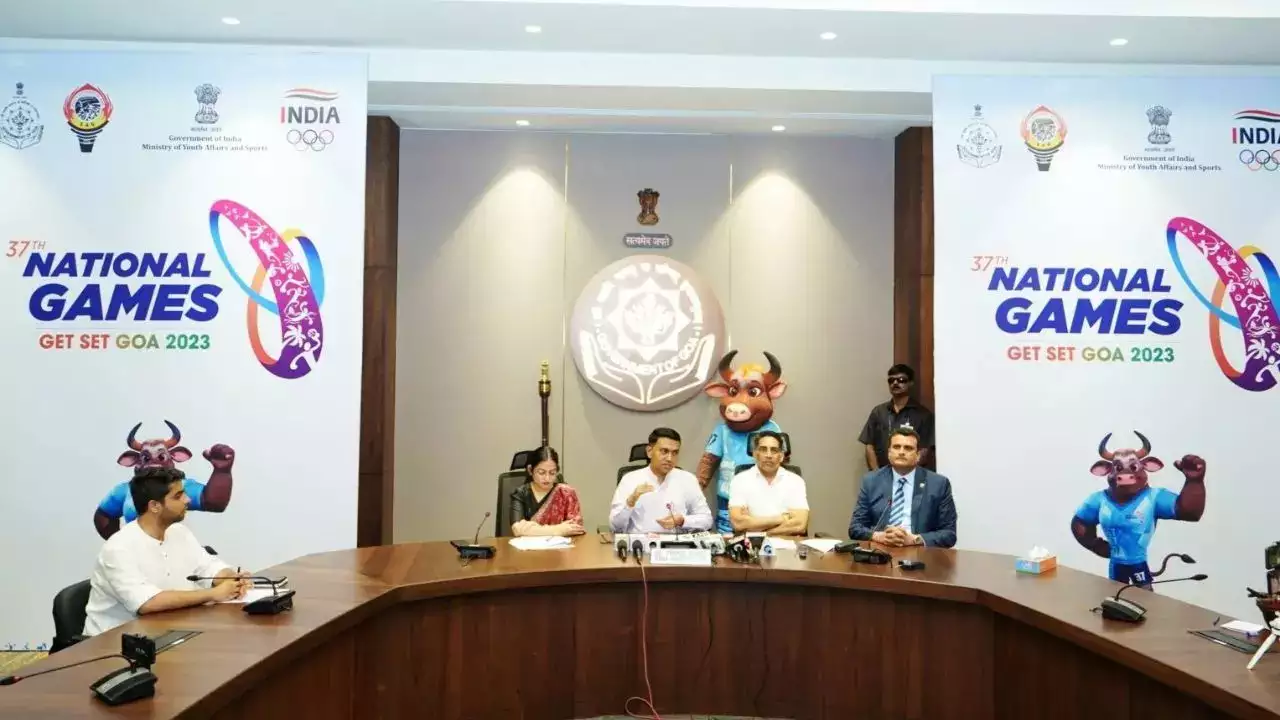 गोव्यातील राष्ट्रीय खेळ स्पर्धेचा बोजवारा, स्टेडियमध्ये पाणी अन् भिंतीला गळती; 750 कोटी रुपये पाण्यात