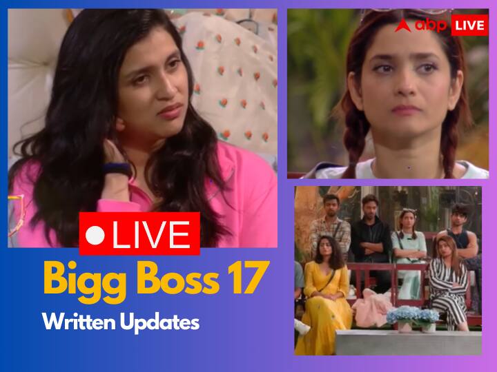 Bigg Boss 17 Episode 24 Written Live Updates: घरवालों की हरकतों पर बिग बॉस का फूटा गुस्सा, मन्नारा चोपड़ा, अंकिता लोखंडे को सुना दी ये सजा! Bigg Boss 17 Episode 24 Written Live Updates Bigg Boss angry at the actions of the contestants punishment to Mannara Chopra Ankita Lokhande Bigg Boss 17 Episode 24 Written Live Updates: घरवालों की हरकतों पर बिग बॉस का फूटा गुस्सा, मन्नारा चोपड़ा, अंकिता लोखंडे को सुना दी ये सजा!