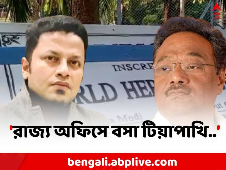 Samik Bhattacharya Attacks Anupam Hazra on Visva Bharati University Samik On Anupam:'চাইলে তৃণমূলে চলে যেতে পারে', জোর নিশানা শমীকের, পাল্টা অনুপম..