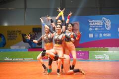 37th National Games 2023 : योगासने -महाराष्ट्राला सर्वसाधारण विजेतेपद, पूर्वा आणि प्राप्ती किनारे भगिनींचे दुहेरी योगदान