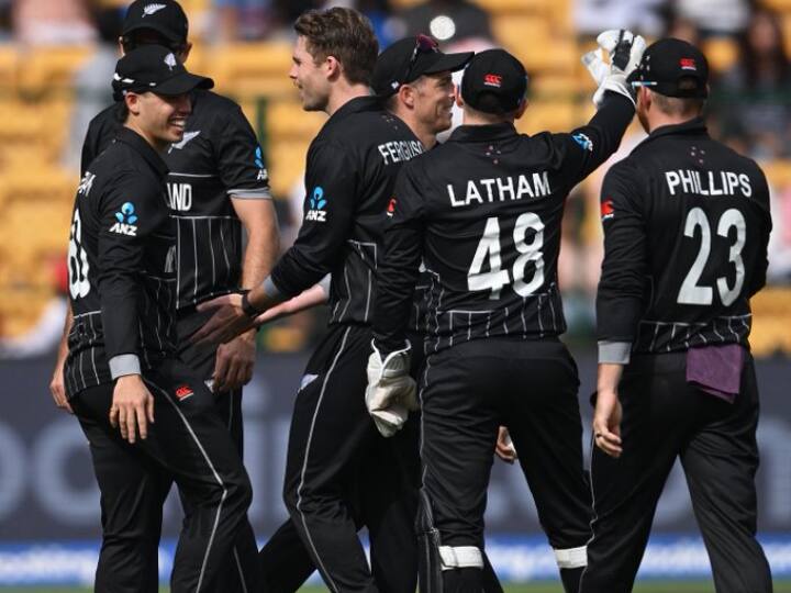 New Zealand Sri Lanka Match NZ vs SL Innings Report World Cup 2023 Latest Sports News NZ vs SL: कीवी गेंदबाजों के आगे श्रीलंकाई बल्लेबाजों ने टेके घुटने, न्यूजीलैंड को मिला 172 रनों का लक्ष्य
