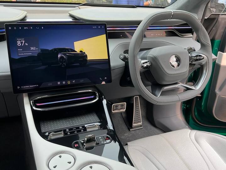The main screen is a huge 15.1-inch full High-Definition OLED centre screen with OTA updates etc. It also comes with LIDAR or is ready for full autonomous technology. (Source: Somnath Chatterjee)