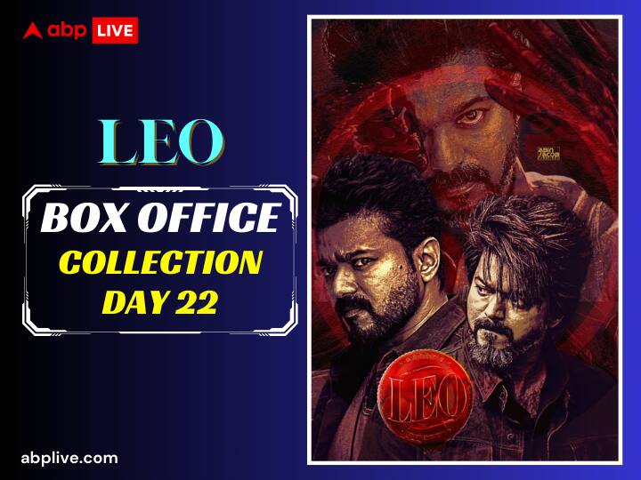 Leo Box Office Collection Day 22 Vijay Thalapathy Film may earn 1 crore 9 lacs on Thursday Leo Box Office Collection Day 22: बॉक्स ऑफिस पर 22 दिन बाद भी करोड़ों में कमा रही Vijay Thalapathy की 'लियो'! जानें गुरुवार को कमाए कितने नोट