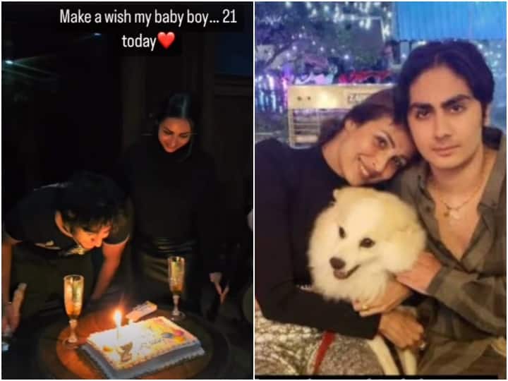 Malaika Arora celebrated Son Arhaan Khan 21st birthday at midnight Share pics Malaika Arora ने मिड नाइट सेलिब्रेट किया 'बेबी बॉय' अरहान का 21वां बर्थडे, एक्ट्रेस ने तस्वीरें शेयर कर दिखाई झलक, लिखा- 'मां हमेशा आपके साथ है'