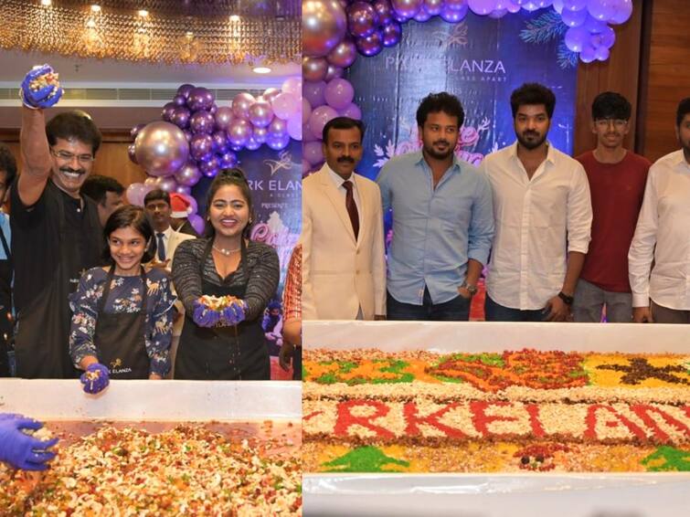 actor jai and celebrities inaugurate cake mixing ceremony details Actor Jai: கிறிஸ்துமஸ் கேக் மிக்ஸிங் விழா... தொடங்கி வைத்த நடிகர் ஜெய்.. வைரலாகும் புகைப்படங்கள்..!