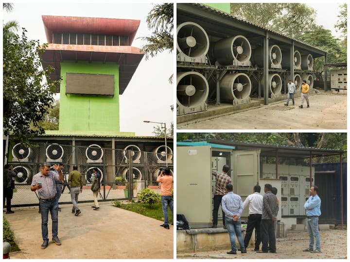 A team of Delhi government officers was dispatched to inspect the smog tower at Connaught Place and ensure its operationalisation.