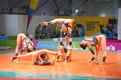 37th National Games 2023 : योगासने -महाराष्ट्राला सर्वसाधारण विजेतेपद, पूर्वा आणि प्राप्ती किनारे भगिनींचे दुहेरी योगदान