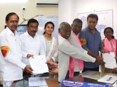 Telangana Elections 2023: CM KCR, Minister KTR File Nominations For Polls — PICS