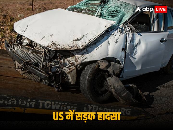 US Two car collied with each other after police chasing alleged migrant smuggler from Honduras US Accident: अमेरिका के हाईवे पर भीषण सड़क हादसा, दो कार आपस में टकराईं, 8 लोगों की मौत