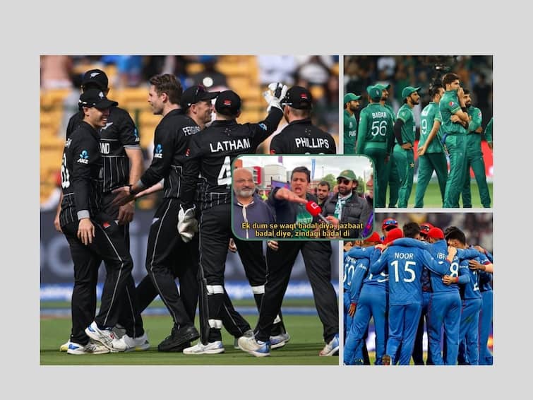 ICC Cricket World Cup 2023 Sri Lanka batting collapses against New Zealand headache increases for Pakistan and Afghanistan New Zealand vs Sri Lanka : धडाधड विकेट श्रीलंकेच्या पडल्या, पण पाकिस्तान अन् अफगाणिस्तानच्या पोटात गोळा आला!