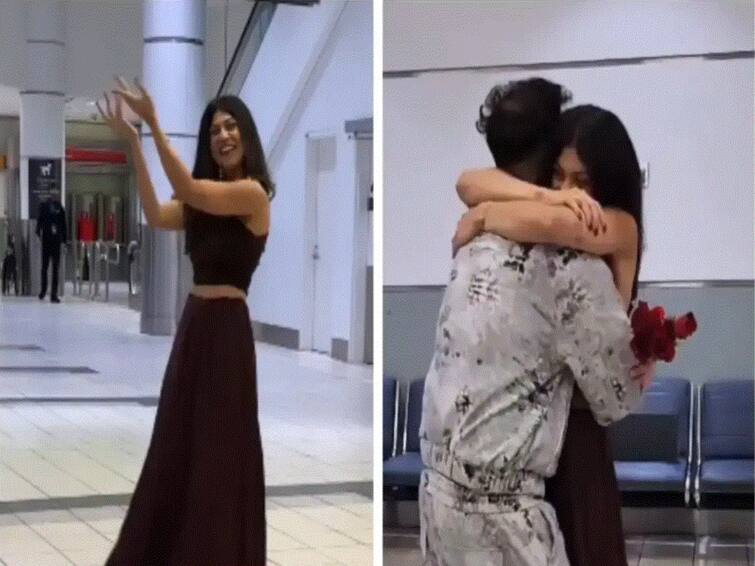 Woman Dances At Canadian Airport To Welcome Boyfriend, Who She is Meeting After 5 Years Woman Dances At Canadian Airport To Welcome Boyfriend, Who She is Meeting After 5 Years