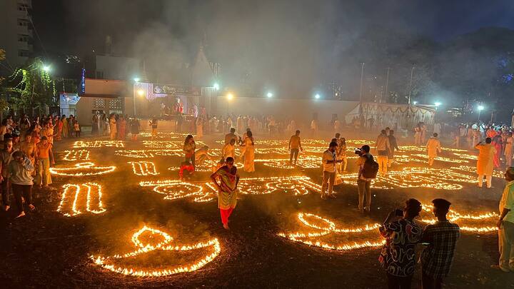 सध्या सर्वत्र दिवाळी सणाचा उत्साह पाहायला मिळत आहे. नागपूरमध्ये 21 हजार दिव्यांचा साक्षीने दीपोत्सव साजरा झाला.