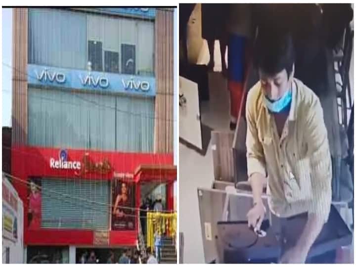 Robbery Caught on Camera in Dehradun Armed Men Flee With Jewellery Worth Rs 10 Crore From Reliance Showroom, Video Surfaces Watch Video: பட்டப்பகலில் துப்பாக்கி முனையில் நகைக்கடையில் கொள்ளை! ஜனாதிபதி வந்த நேரத்தில் கைவரிசை!
