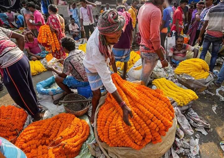 In Ahmedabad's flower market the price has increased by more than 20 per kg અમદાવાદના ફુલ બજારમાં રોનક: ફુલોની મહેક થઈ મોંઘી, ભાવમાં કિલોએ 20થી વધુનો વધારો