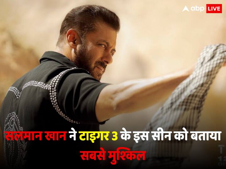 Salman Khan about Tiger 3 bike chasing scene was toughest told about Shah Rukh Khan Tiger verses Pathaan 'बाइक चेजिंग सीन सबसे मुश्किल था', Tiger 3 को लेकर बोले Salman Khan, 'लेके प्रभु का नाम' गाने की शूटिंग को बताया 'मस्ती भरा'