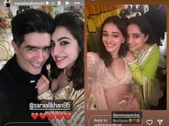 INSIDE Pics Of Sara Ali Khan's Diwali Party With Mom Amrita Singh, Ananya Panday, Manish Malhotra &...