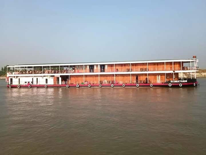 Assam News Ship With 31 Foreign Tourists Embarks On Brahmaputra Odyssey Sarbananda Sonowal Guwahati Ship With 31 Foreign Tourists Embarks On Brahmaputra Odyssey In Assam, Union Min Calls It 'Watershed Moment'