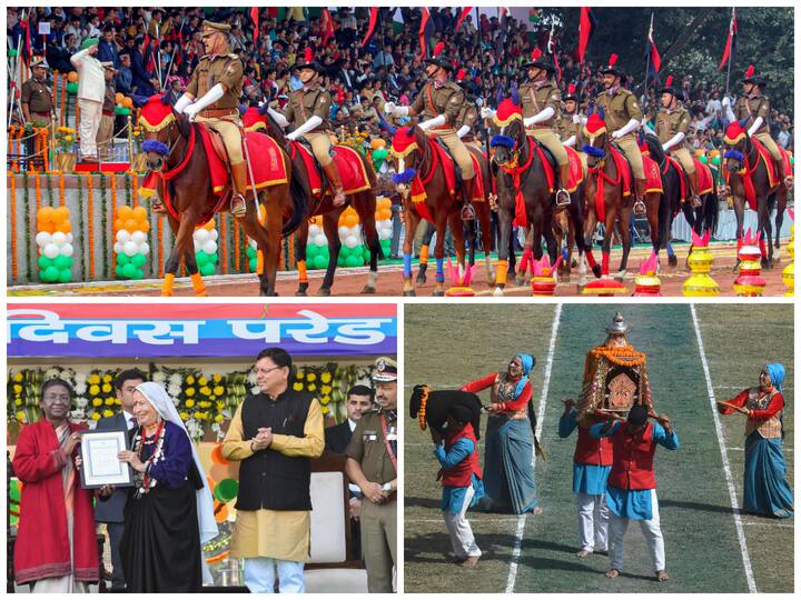 Uttarakhand celebrated the 24th Foundation Day on Wednesday which was attended by President Droupadi Murmu and chief minister Pushkar Singh Dhami in Dehradun.