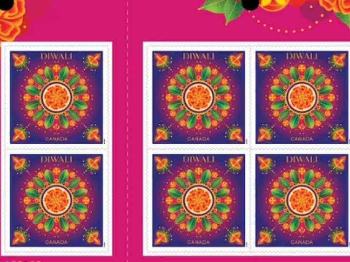 Canadian Prime Minister Justin Trudeau  celebrated Diwali Canada issued a special postage stamp on the occasion Canada Diwali: रिश्तों में तनाव के बीच ट्रूडो ने मनाई दिवाली, मौके पर कनाडा ने जारी किया खास डाक टिकट