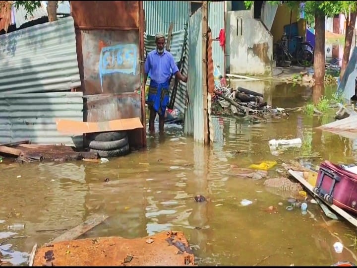 மதுரையில் அமைச்சர் தொகுதியில் மழைநீரில் மிதக்கும் குடியிருப்புகள்; பாம்புகள் வீட்டிற்குள் வருவதால் அச்சம்