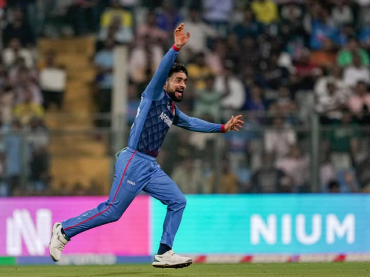 ODI World Cup 2023 Rashid Khan become the highest wicket taker for Afghanistan in one World Cup edition AFG vs SA Rashid Khan: राशिद खान ने वर्ल्ड कप में अफगानिस्तान के लिए बनाया विश्व रिकॉर्ड, सबसे ज्यादा विकेट लेकर रचा इतिहास