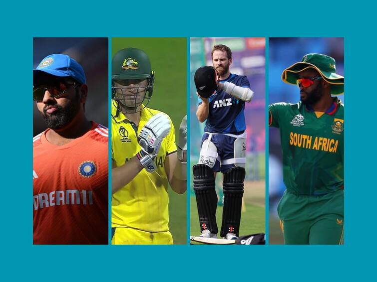 World Cup Semi Final scenario team india Australia New Zealand south Africa mumbai kolkata rohit sharma pat cummins kane williamson temba bavuma World Cup Semi Final : भारतानं धडकी भरवली, ऑस्ट्रेलियाचा पलटवार; न्यूझीलंड स्ट्रेट पाचव्यांदा सेमीफायनलला अन् दक्षिण आफ्रिका डाग पुसण्याच्या तयारीत!