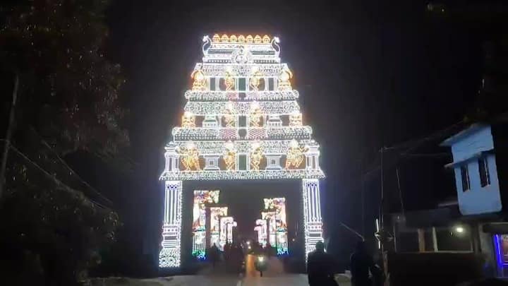 নজর কাড়বে প্রবেশদ্বার ও আলোর তোরণ। এত আলোর রোশনাইয়ে ধাঁধিয়ে যাচ্ছে চোখ।