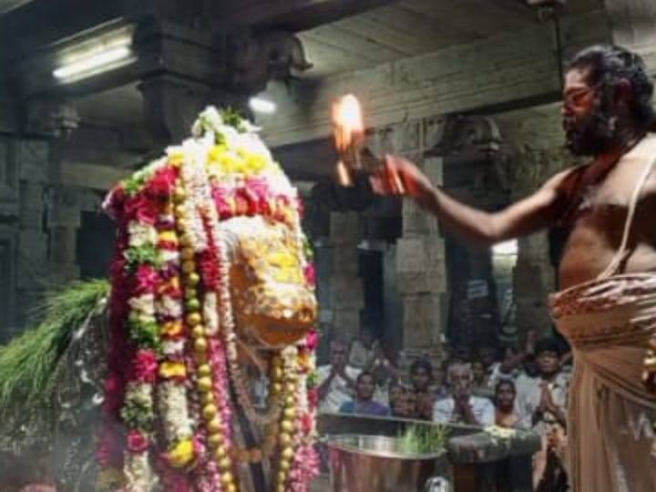 Karur Kalyana Pasupadeeswarar Temple Aippasi Month Pradosha Festival TNN கரூர் கல்யாண பசுபதீஸ்வரர் ஆலயத்தில் ஐப்பசி மாத பிரதோஷ விழா