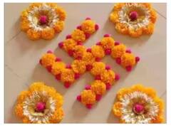 Diwali Rangoli : દિવાળીના અવસરે બનાવો ગલગોટાના ફુલોની રંગોળી, સરળ આ ડિઝાઇન ઘરને આપશે આકર્ષક લૂક