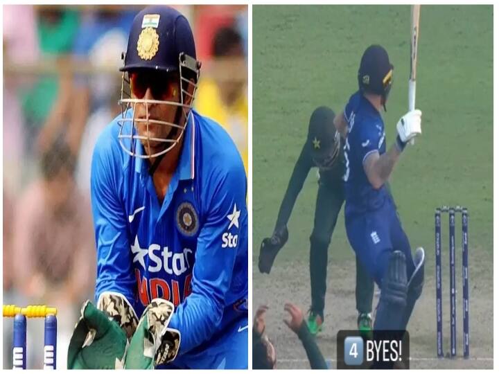 ODI WC 2023 Mohammad Rizwan fails to do an 'MS Dhoni' as ball goes between his legs during ENG vs PAK clash Watch Video: 'இவருக்கு இதான் வேலை' - தோனியாக முயற்சித்து கோட்டை விட்ட ரிஸ்வான்!