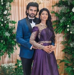 Keerthi Pandian - Ashok Selvan : நடிகர் அசோக் செல்வன் - கீர்த்தி பாண்டியனின் தலை தீபாவளி புகைப்படங்கள்..!