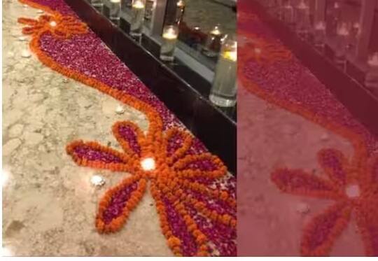 ફૂલોથી રંગોળી બનાવવી ખૂબ જ સરળ છે અને તમે દિવાળીના અવસર પર ઘરને સારી રીતે સજાવી શકો છો, તે ખૂબ જ સુંદર લાગે છે. તમારા ઘરનો દરેક ખૂણો સુગંધિત થશે.