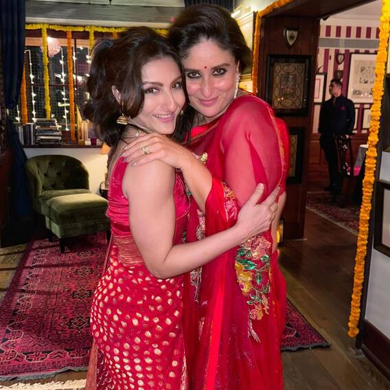 Kareena Kapoor Diwali Bash: दिवाली पार्टी के लिए फ्लोरल रेड साड़ी में यूं तैयार हुईं करीना कपूर, मिरर में खुद को निहारते हुए शेयर की खूबसूरत तस्वीरें