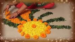 Diwali Rangoli : દિવાળીના અવસરે બનાવો ગલગોટાના ફુલોની રંગોળી, સરળ આ ડિઝાઇન ઘરને આપશે આકર્ષક લૂક