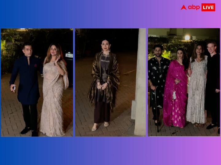 Kareena Kapoor Diwali Party Pics: बॉलीवुड एक्ट्रेस करीना कपूर ने बीती रात अपने घर पर एक शानदार दिवाली पार्टी आयोजित की थी. जिसमें करिश्मा कपूर समेत कई सितारों ने शिरकत की. नीचे देखिए तस्वीरें.....