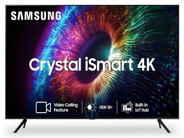 Samsung 43 inches Crystal iSmart 4K : सैमसंग अपनी शानदार डिस्प्ले के लिए जानी जाती है, इस टीवी की ओरिजनल प्राइस 52,900 रुपये है, जिसे 41 प्रतिशत के डिस्काउंट पर केवल 30,990 रुपये में खरीदा जा सकता है. साथ ही ये टीवी 1502 रुपये की No Cost EMI पर घर लाई जा सकती है.