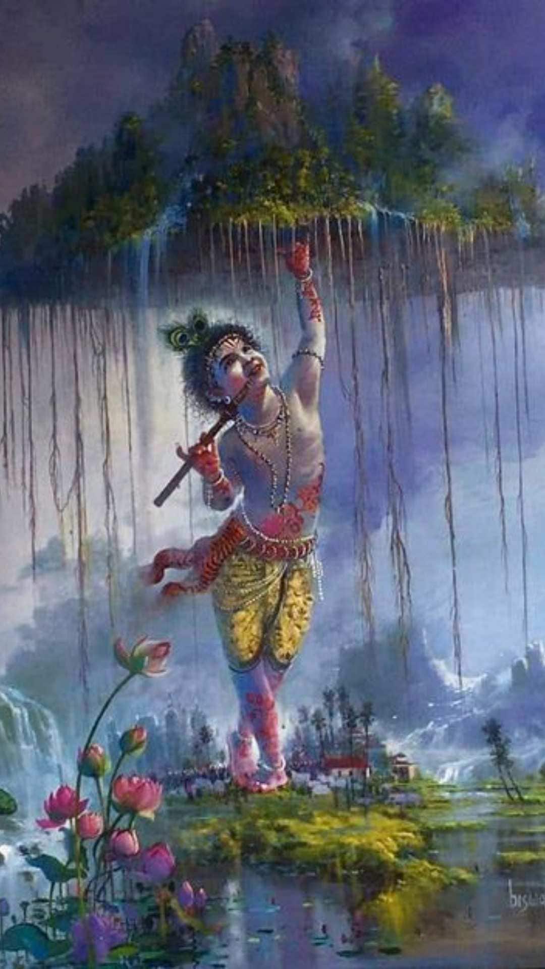 ब्रजवासियों को बचाने के लिए भगवान कृष्ण ने गोवर्धन पर्वत को उठाया था.