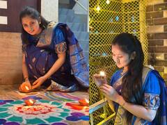 PHOTO: 'सबसे कातील गौतमी पाटील'च्या दिवाळसणाचे खास फोटो!