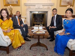 UK PM Sunak, Wife Akshata Murty Host EAM Jaishankar At Downing Street For Diwali Tea