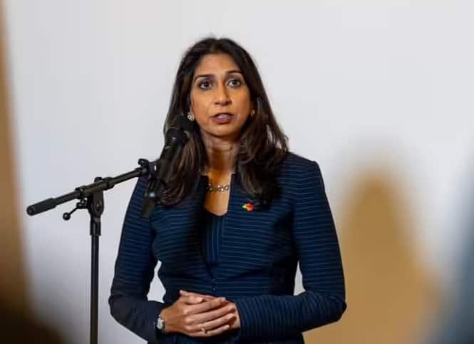 UK PM Rishi Sunak sacks Suella Braverman; James Cleverly named new Home Secretary Britain: બ્રિટનના ગૃહમંત્રી Suella Bravermanને હટાવાયા, જાણો વડાપ્રધાન  ઋષિ સુનકે કેમ લીધો આ નિર્ણય?