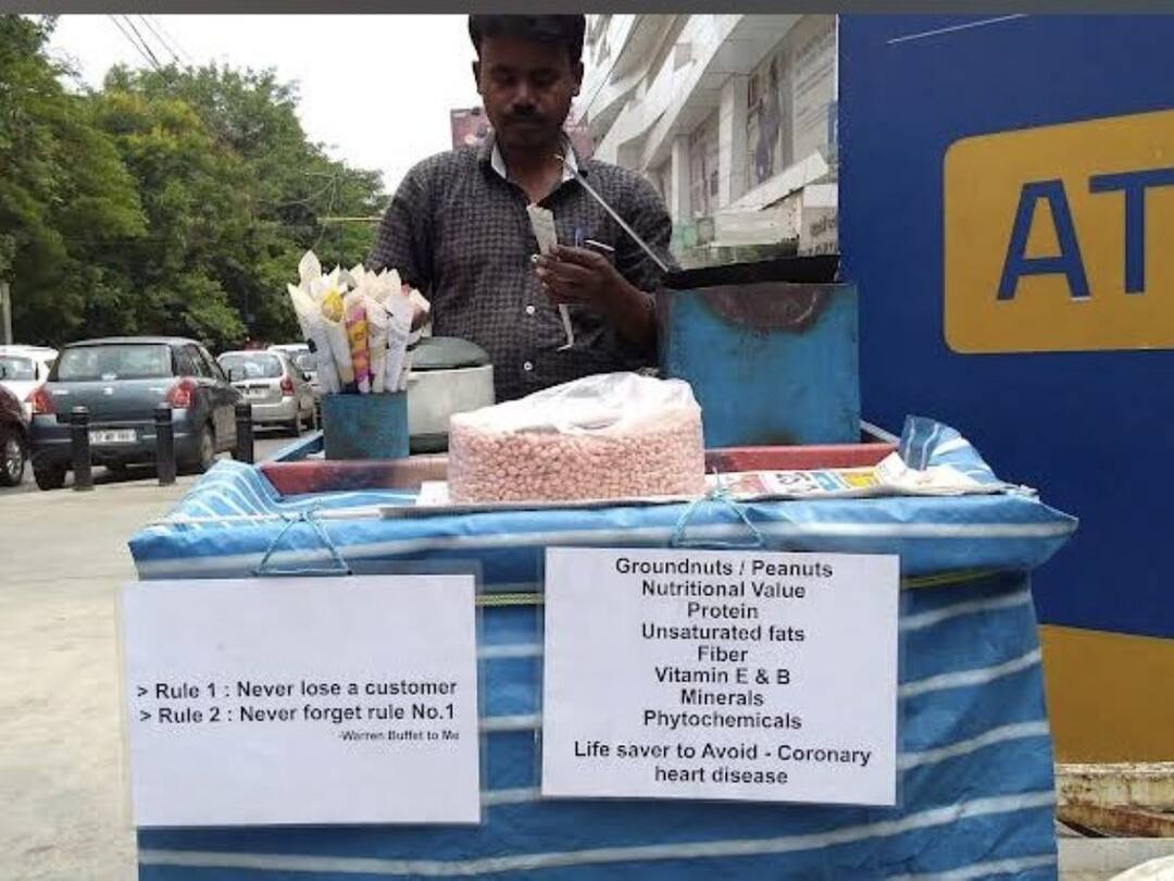 Peanut Seller Inspired By Warren Buffet Enthralls Netizens As Peak Bengaluru Moment Goes Viral Inspired By Warren Buffet, Peanut Seller Captures 'Peak Bengaluru' Vibe With Unique Strategy