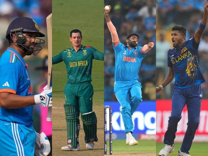 World Cup 2023: डिकॉक और रोहित करेंगे ओपनिंग तो जम्पा-जडेजा संभालेंगे स्पिन विभाग, इस वर्ल्ड कप की बेस्ट इलेवन में कोई पाकिस्तानी नहीं icc world cup 2023 best 11 team of the tournament rohit sharma open with quinton de kock no pakistani players included World Cup 2023: डिकॉक और रोहित करेंगे ओपनिंग तो जम्पा-जडेजा संभालेंगे स्पिन विभाग, इस वर्ल्ड कप की बेस्ट इलेवन में कोई पाकिस्तानी नहीं