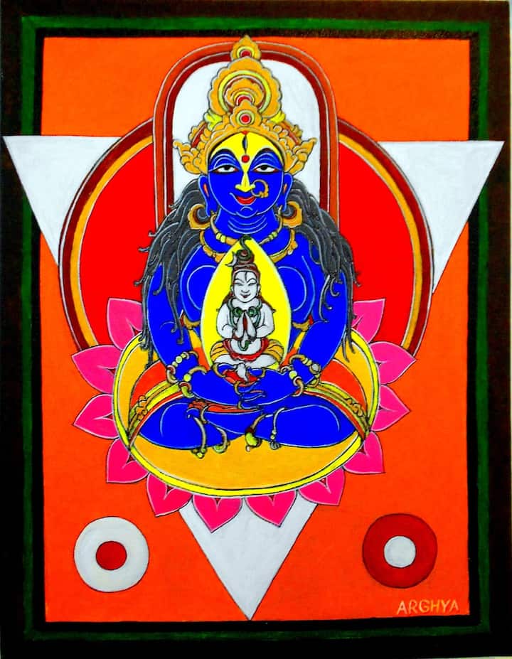 It was one of art’s finest moments - for the first time ever - a Home Pujo turned into a venerable gallery. (Image Source: Special Arrangement)