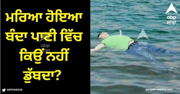 do you know why dead body floats in water Dead Body: ਮਰਿਆ ਹੋਇਆ ਬੰਦਾ ਪਾਣੀ ਵਿੱਚ ਕਿਉਂ ਨਹੀਂ ਡੁੱਬਦਾ? ਕੀ ਤੁਸੀਂ ਜਾਣਦੇ ਹੋ...